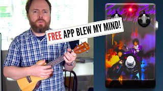 Can I play Purple Rain Solo on ukulele using only FREE APPS Prince Cover [upl. by Ylurt]