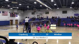 ClaysburgKimmel vs Windber Volleyball [upl. by Thevenot397]