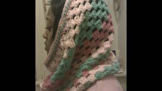 Cowl Crochet Tutorial  Granny on the Straight  Variation 4 [upl. by Raji]