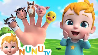 Finger Family Animal Version  More Toddler Songs  NuNu Tv amp Nursery Rhymes [upl. by Ysiad503]