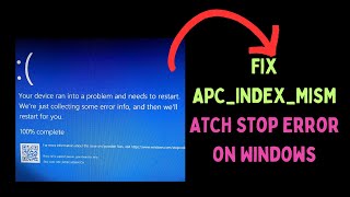 How to Fix APCINDEXMISMATCH Error on Windows 11 [upl. by Southworth]