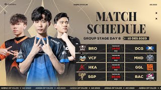 Group Stage AIC 2023 Day 8  Garena AOV Indonesia [upl. by Nosraep911]