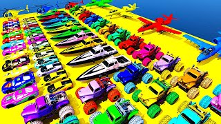 GTA 5 Crazy Ragdolls Stunt Car Racing Challenge By Spiderman With Amazing Car Bike Planes and Boats [upl. by Ennayhs532]