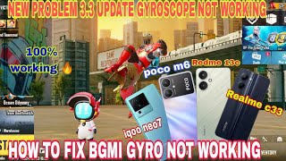 HOW TO SOLVE BGMI GYROSCOPE PROBLEM  BGMI GYRO NOT WORKING PROBLEM  GYROSCOPE NOT WORKING [upl. by Allistir]