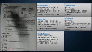 comptabilité générale les amortissements exercices corrigés 02 [upl. by Nosoj655]