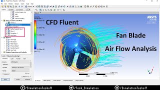 CFD Analysis on Fan Blade  Rotary Motion Simulation  Ansys Fluent  Tamil [upl. by Hodess]