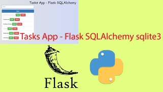 Tasks App  Flask SQLAlchemy sqlite3 [upl. by Nahtnhoj841]