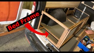 Making bed frame  Van Build Series  Episode 11 Part 1 [upl. by Slaohcin23]