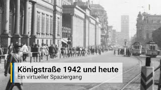 Die Königstraße in Stuttgart 1942 und heute Ein virtueller Spaziergang [upl. by Biamonte]