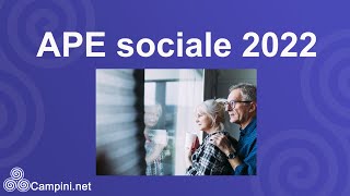 APE SOCIALE ➡️ Inps 2022 [upl. by Evanthe]