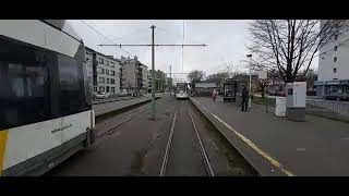 Tramoverlast Antwerpen Linkeroever halte Halewijn in 2020 toen nog zonder overlast [upl. by Gonzalo]