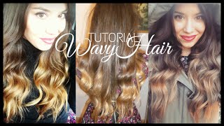 CAPELLI MOSSI e VOLUMINOSI ❤ Come fare ONDE BELLISSIME in pochi minuti Wavy Hair Tutorial ❤ [upl. by Relyk]