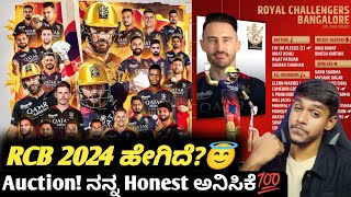 IPL 2024 post auction RCB team review and analysis KannadaIPL 2024 squad analysis and prediction [upl. by Crabb]