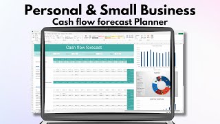 PERSONAL SMALL BUSINESS CASH FLOW FORECAST PLANNER EXCEL TEMPLATE [upl. by Abernon540]