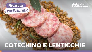 COTECHINO CON LENTICCHIE RICETTA PER CAPODANNO [upl. by Eibrad365]