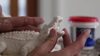 how to glue a plaster cast sculpture [upl. by Morez]