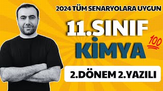 11Sınıf Kimya 2Dönem 2Yazılı  Tüm Senaryolara Uygun  20232024 Güncel [upl. by Haliek]