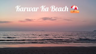 karwar Ka Beach ⛱️ beachvlogtravel [upl. by Aidni355]