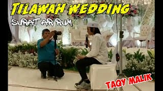 TILAWAH WEDDING • Taqy Malik Surat Ar Rum [upl. by Asetal810]