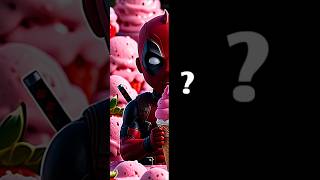 Deadpool eating strawberry ice cream🍦 shorts deadpool deadpool3 byebye superheroes [upl. by Worrell]