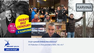 Co je v pozadí Debaty bez cenzury [upl. by Aristotle]