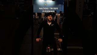 Machine Triceps Pushdown triceps fitness gym [upl. by Maharba825]