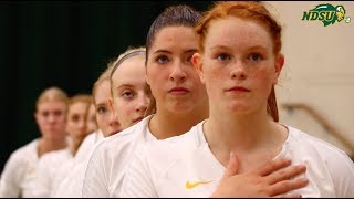 NDSU Volleyball Wins Home Opener against Western Carolina 3  1 [upl. by Solhcin]