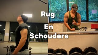 Rug en schouders trainenRoad to bodybuilding [upl. by Dougald797]