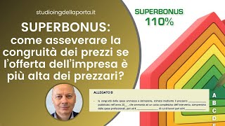 Come asseverare la congruità se i prezzi dellimpresa sono superiori a quelli del prezzario [upl. by Anni]