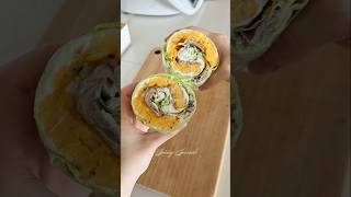 Quick amp Healthy Breakfast Roll 🌯✨️ breakfastideas [upl. by Etteinotna]