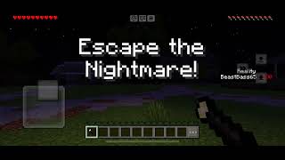 I played The Nightmare map in Minecraft it was scary 😱 minecraft [upl. by Polard]