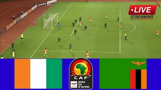 Ivory Coast vs Zambia  Africa Cup of Nations Qualifiers 2025  Todays Match Streaming [upl. by Essile85]