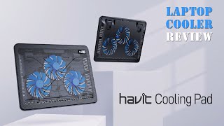 Havit HVF2056 Laptop Cooling Pad Review  Features Performance and Gaming Test [upl. by Eihcra]