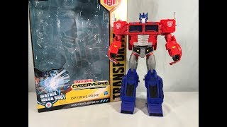 Transformers Cyberverse Ultimate Class Matrix Mega Shot Optimus Prime Review [upl. by Hatokad13]