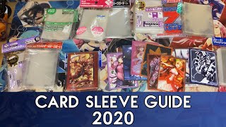 Card Sleeve Guide 2020 DoubleTriple Sleeving for Character and Waifu Sleeves [upl. by Ronnica]