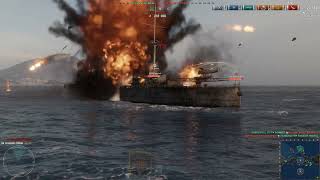 World of Warships  Random battle with DuguayTrouin Victory [upl. by Ynetsed]