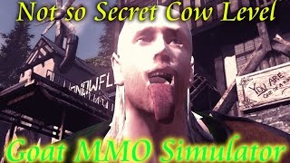 Goat MMO Simulator  Not So Secret Cow Level And Snail Goat [upl. by Limbert]