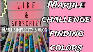 HOW FAST YOU THINK FOR THIS CHALLENGE MARBLES MATCH  Marj Simplicitys Vlog is live [upl. by Kyl]