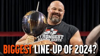 The Strongest Man on Earth 2024 Lineup  Strongman News [upl. by Alioz993]