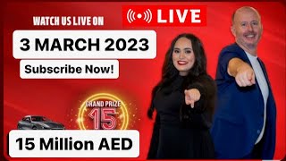 ABU DHABI BIG TICKET DRAW TODAY LIVE NOW  3 March 2023 🔥🔥 Grand Prize AED 15 Million Series 249 [upl. by Wahl]