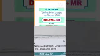 Diclofenac sodium paracetamolserratiopeptidase tab used Hindi [upl. by Aniuqaoj188]