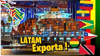 Crecimiento de exportaciones en Latinoamérica  Economía latam 2023 [upl. by Meghann301]