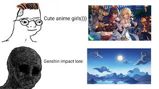 Genshin impact lore be like gotye wokeuplikethis meme [upl. by Elspeth]