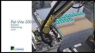 Compact robotic palletizer  PalVite 200 [upl. by Ardnuahsal]