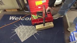 Hilti DX36M Powder Actuated Tool Nail Stud Gun Test [upl. by Jollenta110]