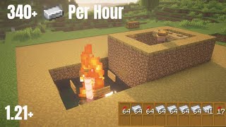 The Easiest Iron Farm 121  Minecraft Farm Tutorial [upl. by Sayre]