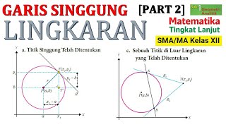 part 2 materi lingkaran kelas 12 kurikulum merdeka  persamaan garis singgung lingkaran kelas 12 [upl. by Erfert]