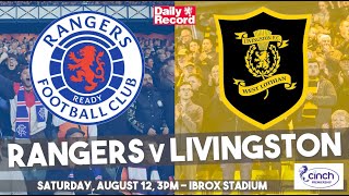 Rangers v Livingston live stream TV and kickoff details for Scottish Premiership tie [upl. by Llerrod485]