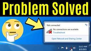 Easily Fix Missing Network Adapter Windows 7  Not Connected  No Connections are Available [upl. by Ollecram453]