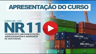 NR11  TRANSPORTE ARMAZ E MANUSEIO  APRES DO CURSO [upl. by Weibel841]